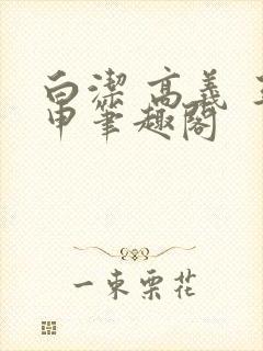 白洁 高义 王申笔趣阁封面