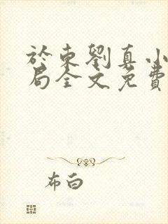 于东刘真小可刘局全文免费阅读最新章节