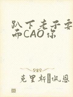 趴下老子要从后面CAO你