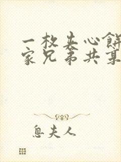 一枚夹心饼被祝家兄弟共享后封面