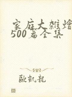 家庭大杂烩小说500篇全集