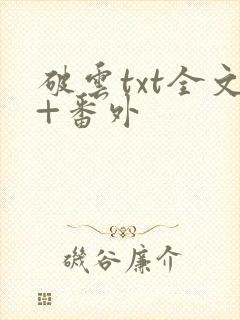 破云txt全文+番外
