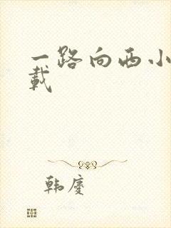 一路向西小说下载封面