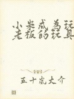 小米成为玩具店老板的玩具