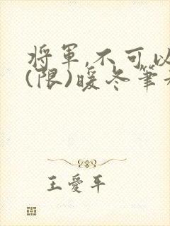 将军,不可以!(限)暖冬笔趣阁免费阅读
