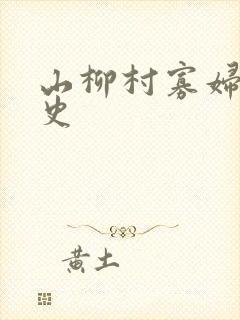 山柳村寡妇的情史