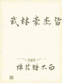 武林豪杰皆我奴