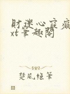 财迷心窍癫婆txt笔趣阁封面