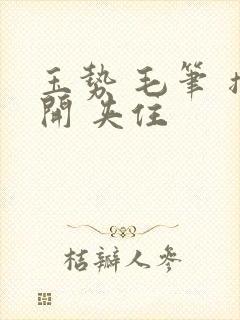 玉势 毛笔 撑开 夹住