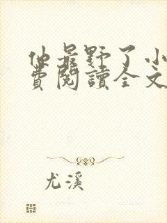 他最野了小说免费阅读全文