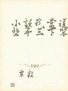 小说我当道士那些年三下装电子书