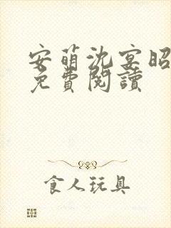 安萌沈宴昭小说免费阅读