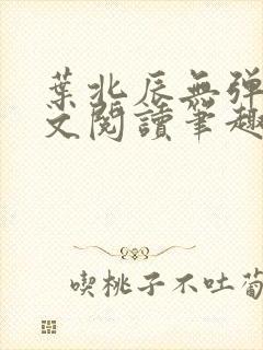 叶北辰无弹窗全文阅读笔趣阁