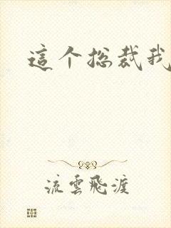 这个总裁我要了封面