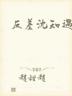 反差沈知遇晏应