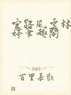 官路风云林海姜婷笔趣阁