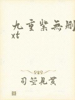 九重紫无删减txt封面