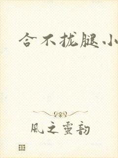 合不拢腿小说封面