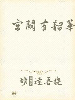 宫阙有韶华封面