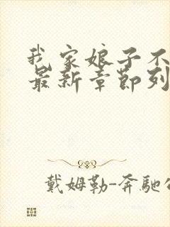 我家娘子不对劲最新章节列表免费