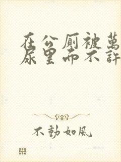 在公厕被万人c尿里面不许漏封面