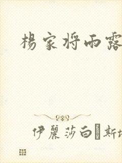 杨家将雨露均沾封面