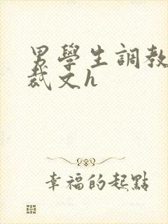 男学生调教男总裁文h