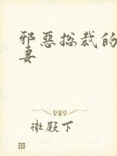 邪恶总裁的娇宠妻