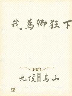 我为卿狂下载封面