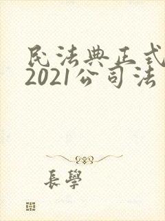 民法典正式全文2021公司法