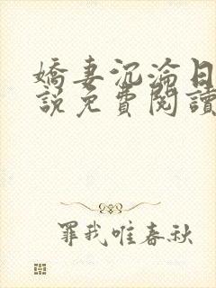 娇妻沉沦日记小说免费阅读全文