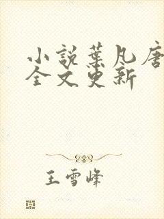 小说叶凡唐若雪全文更新