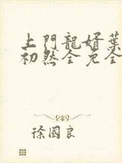 上门龙婿叶辰萧初然全免全集