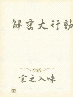 解密大行动