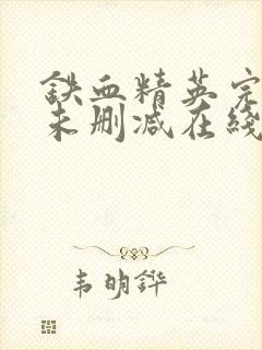 铁血精英完整版未删减在线免费观看