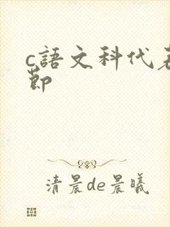 c语文科代表一节