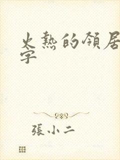 火热的领居中文字