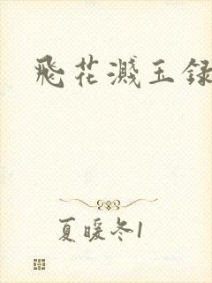 飞花溅玉录