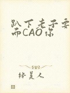 趴下老子要从后面CAO你