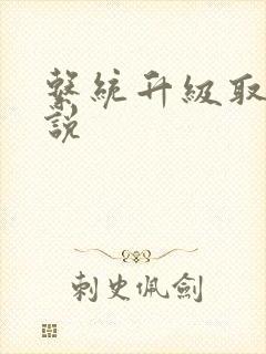 系统升级取液小说封面