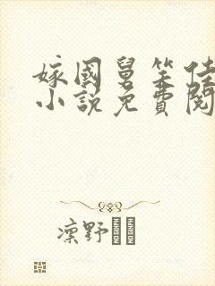 嫁国舅笑佳人的小说免费阅读