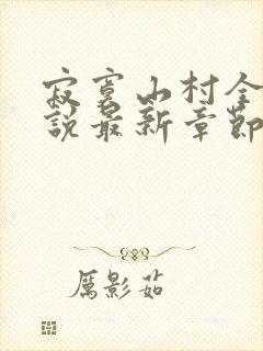 寂寞山村全部小说最新章节