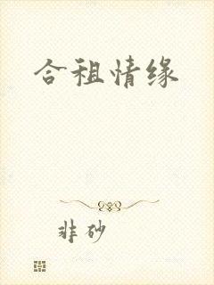 合租情缘封面