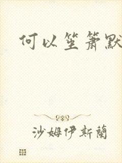 何以笙箫默小说