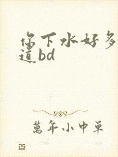 你下水好多下水道bd