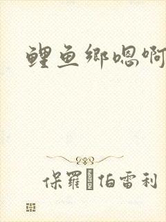 鲤鱼乡嗯啊