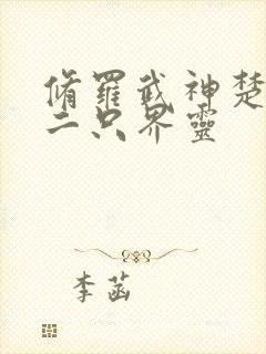 修罗武神楚枫第二只界灵