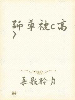 师尊被c高〈h〉封面
