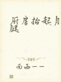 厨房抬起月月的腿封面