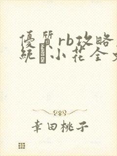 优质rb攻略系统寀小花全文免费阅读